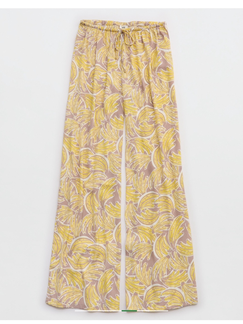 In Search of: Aerie banana print satin pants